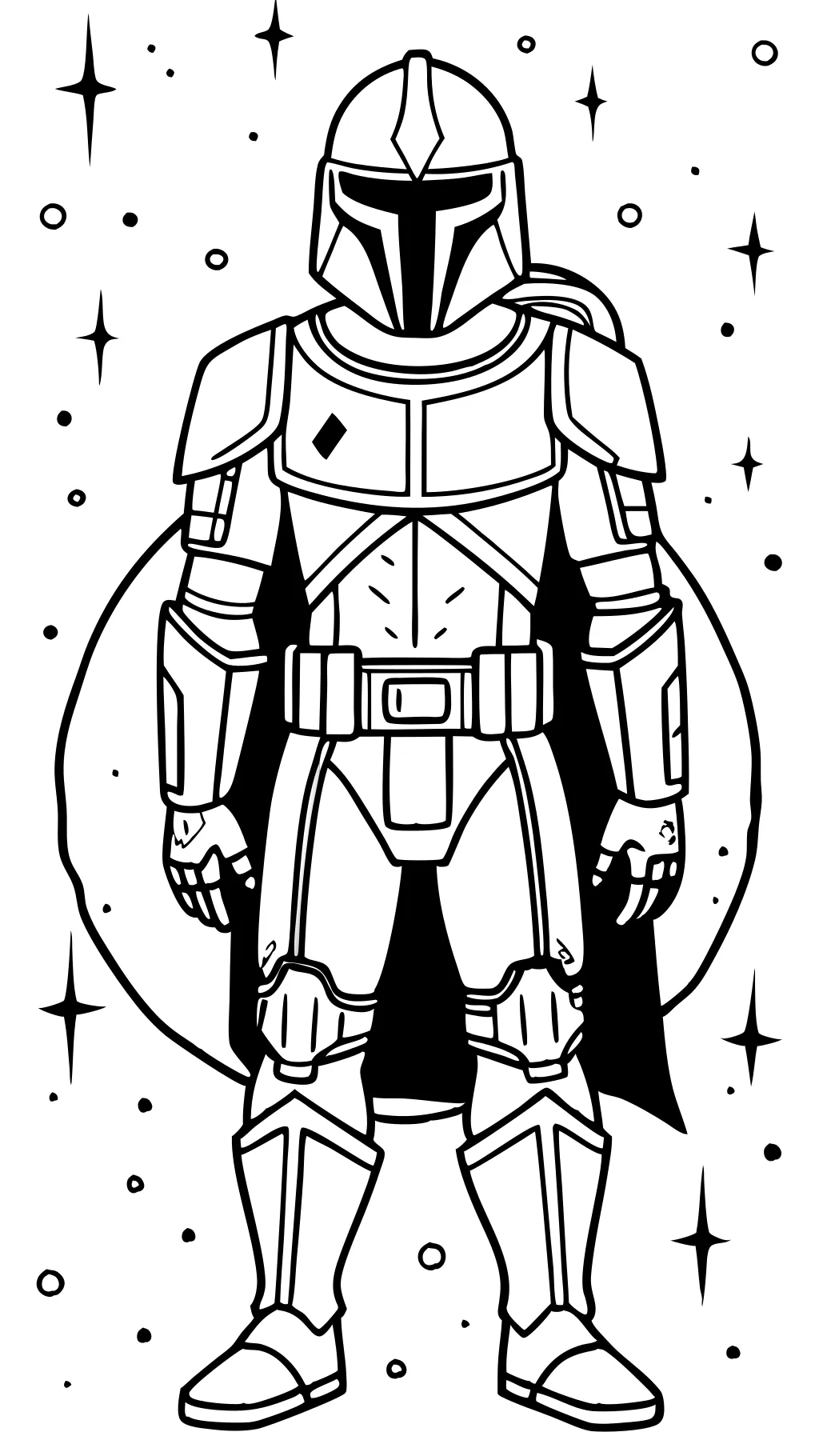 mandalorian coloring page